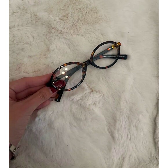 Vintage Oval Sunglasses NEW Women Luxury Brand Designer Small Oval Anti Blue - Picture 5 of 12